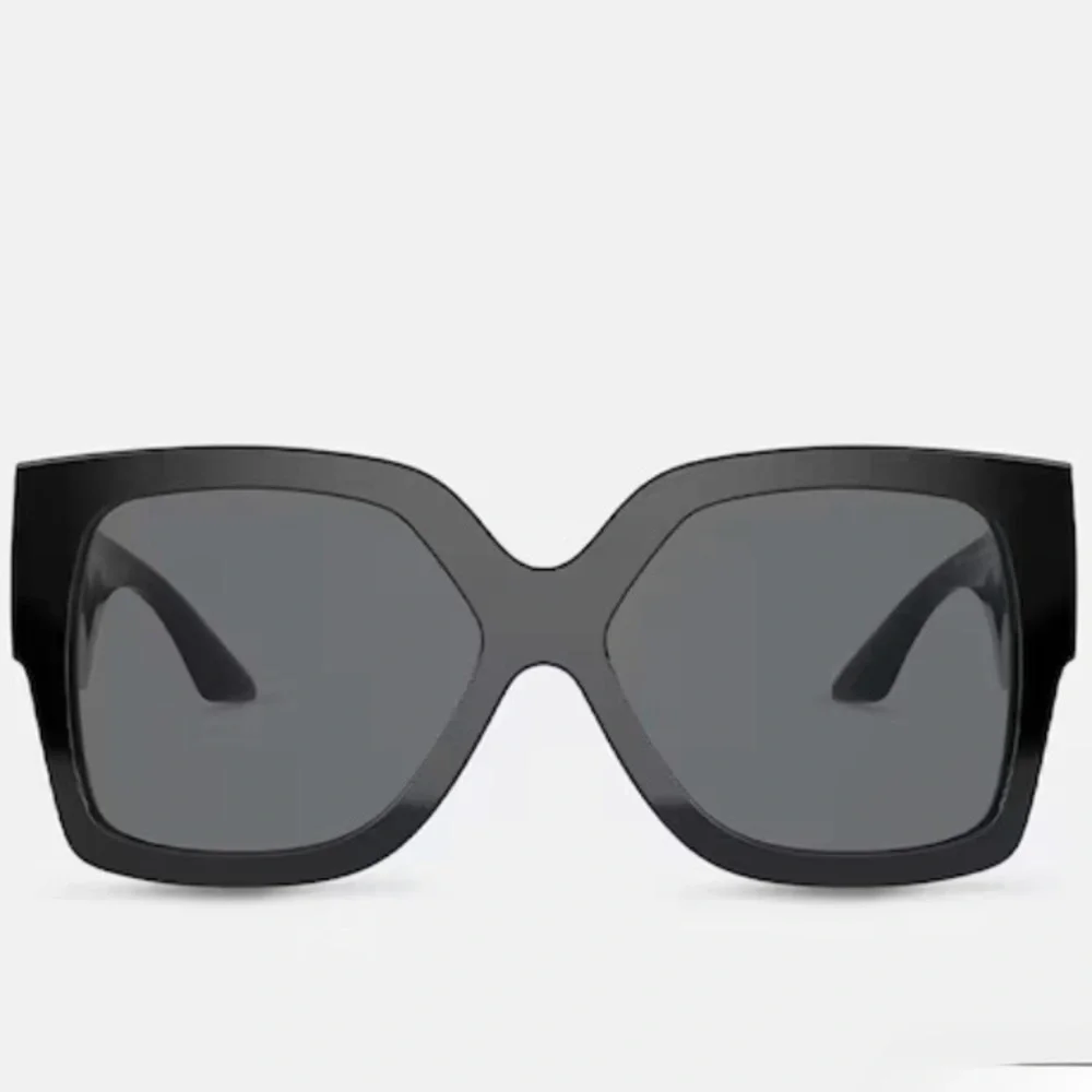 Versace Black Sunglasses with Gold Detail - Picture 2 of 12